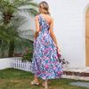 Cross-border Amazon Independent Station European and American Women's Dress Bohemian Holiday Wind Beach Skirt Pastoral Skirt