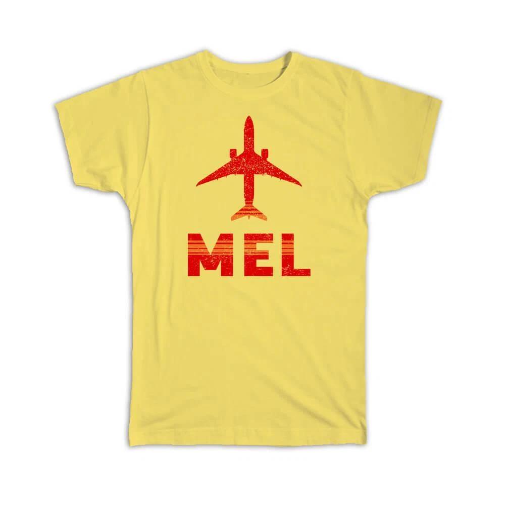 Gift T-Shirt : Australia Melbourne Airport MEL Travel Airline Pilot AIRPORT S