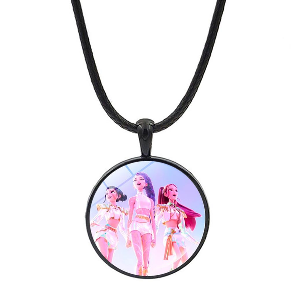 K-POP Group Necklace Jewelry Cross-border Hot Style Cartoon Anime Pendant Jewelry Sweater Chain Hot-selling Accessories