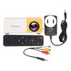  Projector 1080p Diffuse Reflection Imaging Support 23 Languages HD Projector with Spkers Yellow
