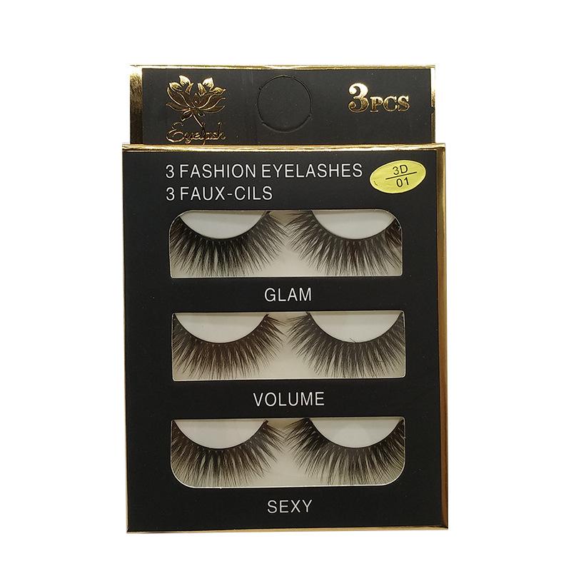 "3D Handmade False Eyelashes with Cotton Thread Stem for Europe & America – Hot Sale"