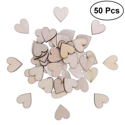 20Pcs//set Large Birch Tree Hearts Shape Rustic Bridal Craft Wedding Decoration