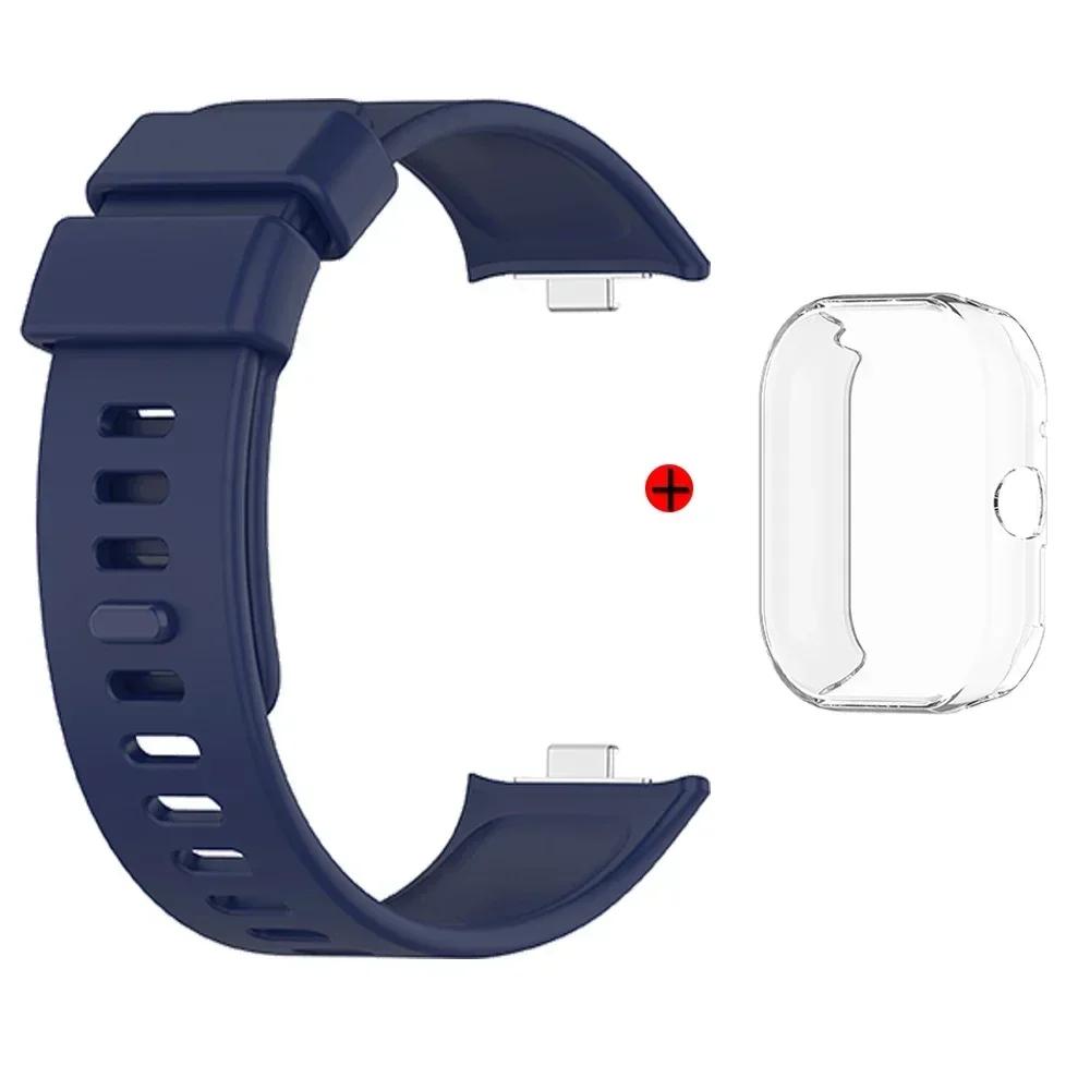 Watchband + Case For Xiaomi Redmi Watch 4 Strap Replacement Silicone Strap For Xiaomi Redmi Watch4 Correa Bracelet Cases Cover