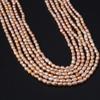 1String, White Natural Freshwater Pearls, Handmade Rice Pearl Beads, 3-3.5 Mm, for DIY Necklace Accessories, Jewelry Making, Women Gift, 36 Cm