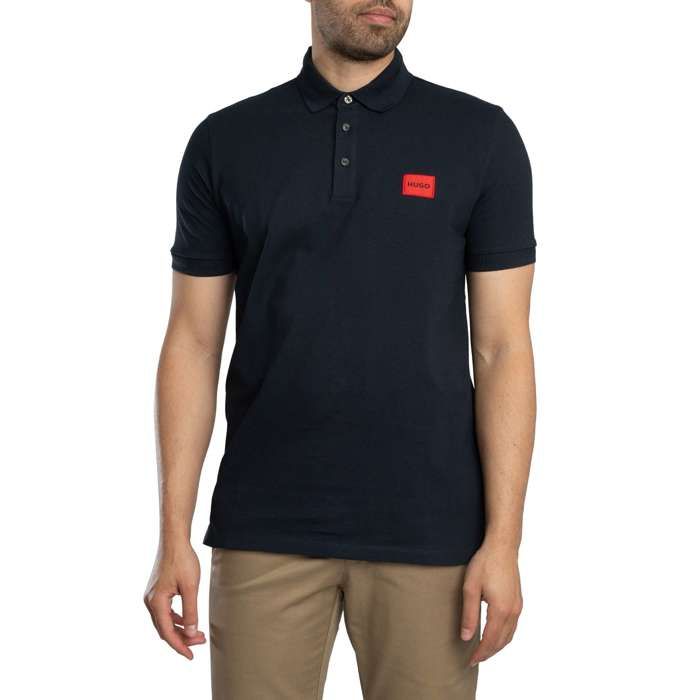 Polo Homme HUGO - Slim - Bleu - Manches Courtes - Col Polo