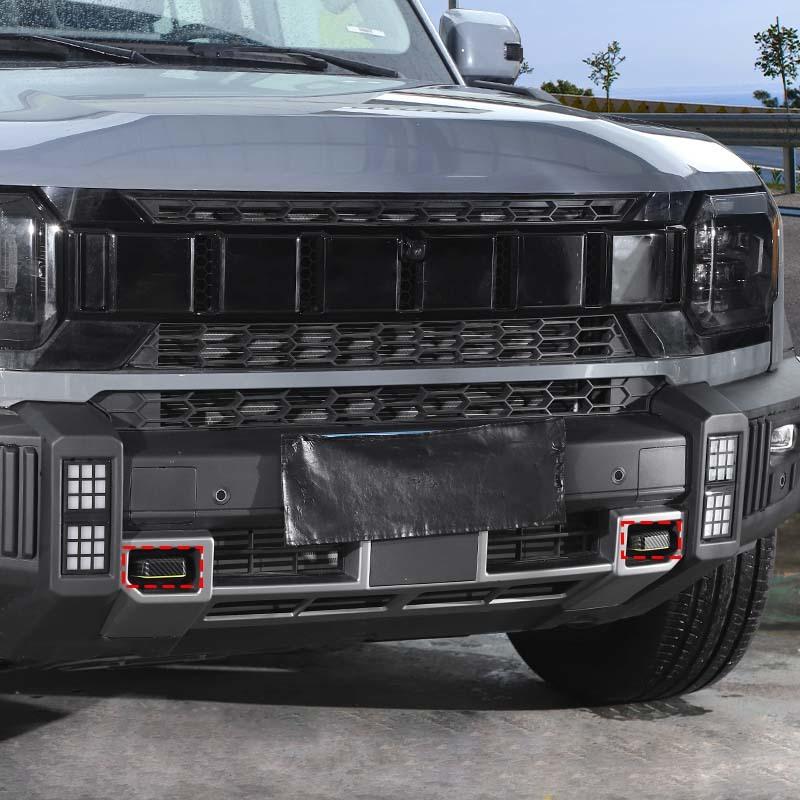 Car Front Bumper Trailer Hook Decoration Cover For Jetour Traveler 2023 Up For Jetour Shanhai T2 2024 Up  Exterior Accessories , ABS Plastic