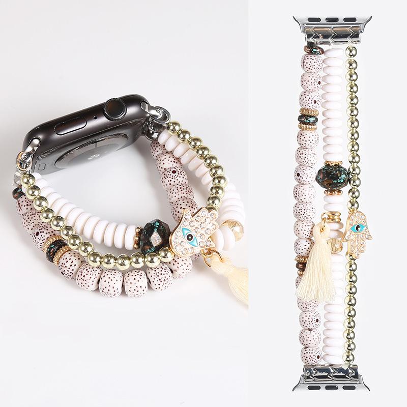 

Богемський ремінець для Apple Watch Band 41mm 40mm 38mm 44mm 45mm 49mm 42mm Jewelry Resin Bracelet iwatch Ultra Series 7 6 5 4 3 Se 8 For 49mm-45mm-44mm-42mm