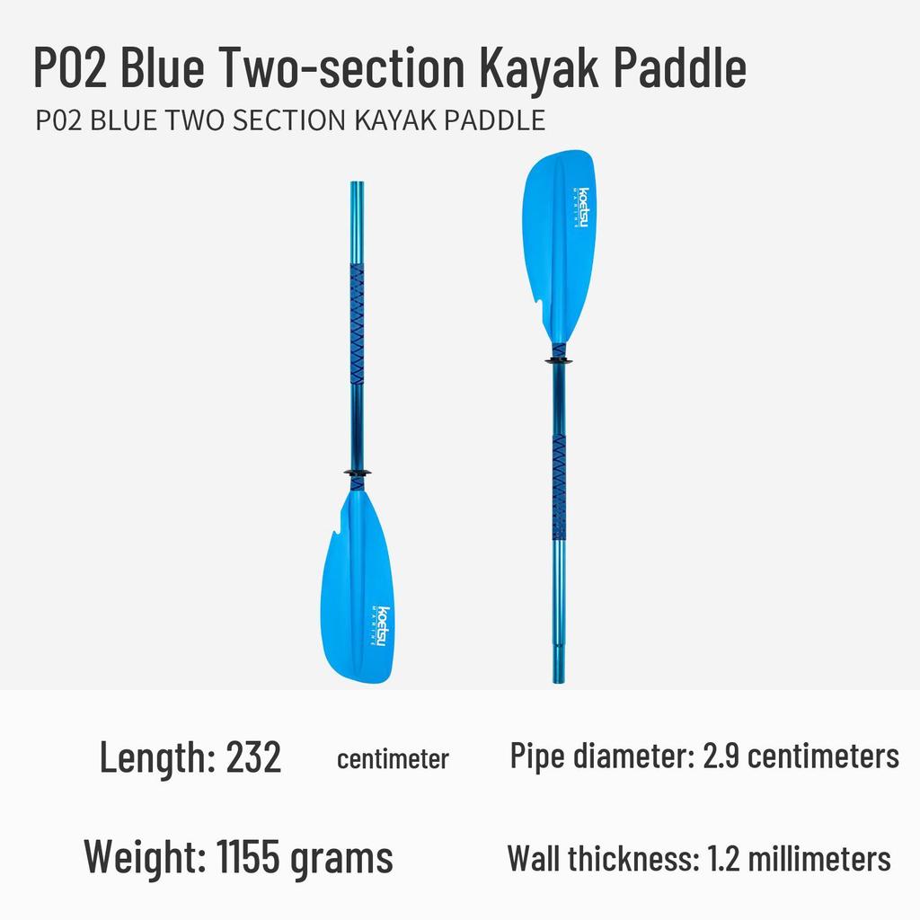 KOETSU Surf Paddleboard Dual-Use Aluminum Paddle: Single/Double Head Kayak & Paddleboard Paddle