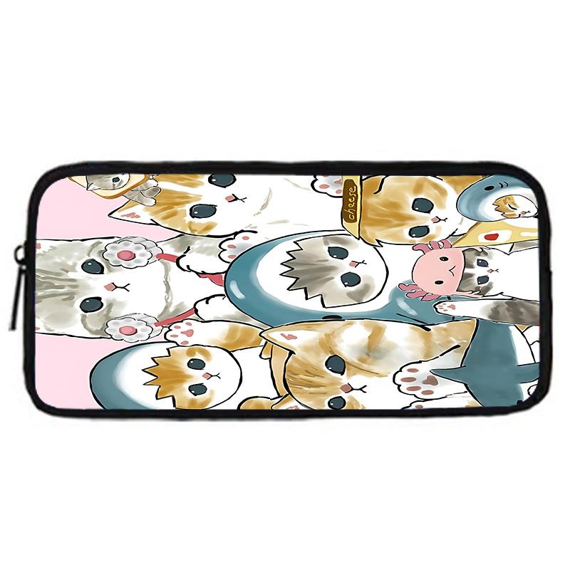 Child School Funny Cat M-mofusands-Backpack with Lunch Bags ,Pencil Bags ,School Bags for Boys Girls Best Gift