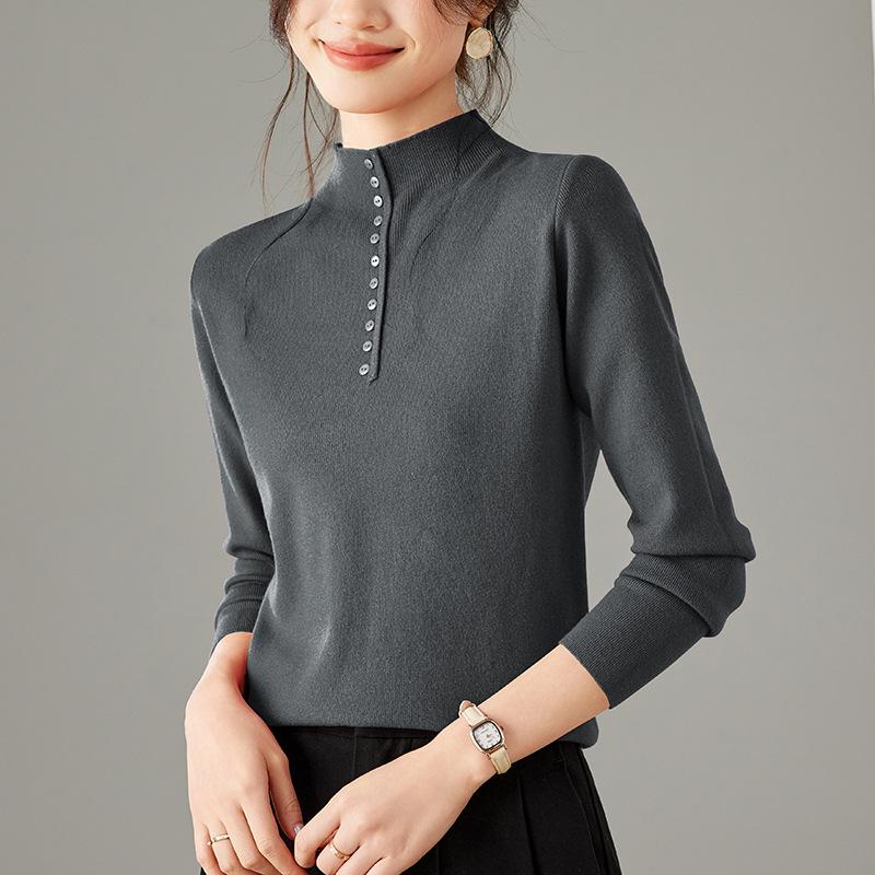 Damen Premium Winter Rollkragenpullover Top - Vielseitige kurze Basisschicht (2025)