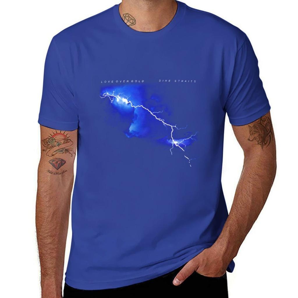 Dire Straits Love Over GoldClassic T-Shirt Korean Fashion Cotton Man T-shirts Summer Clothes Mens Graphic T-shirts Funny