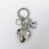 Fashionable Heart Key Chain with Trendy Bowknot Embellishment for Women Men