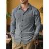 New Spring Autumn Men's Corduroy Shirt Europe Vintage Style Casual Versatile Long Sleeve Workwear Jacket for Men