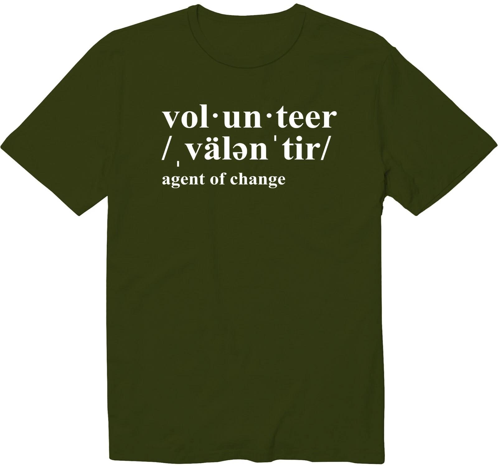 Volunteer Shirt T-Shirt for Volunteer Day Tee Volunteer An agent of change 4XL