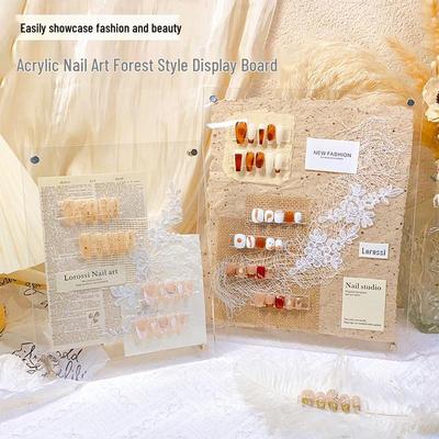 Wearable Acrylic Nail Art Display Board for Manicure Photos