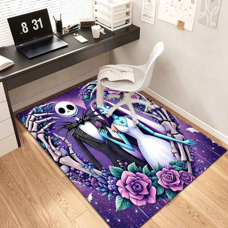 1PC The Nightmare Before Christmas Rug - Home Decoration Carpet For Living Room Bedroom Flooring Computer Chair Area Rug