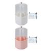 8Pcs Makeup Brushes with Rotating Brush Container Cosmetics Brushes Holder Organizer with Clear Lid