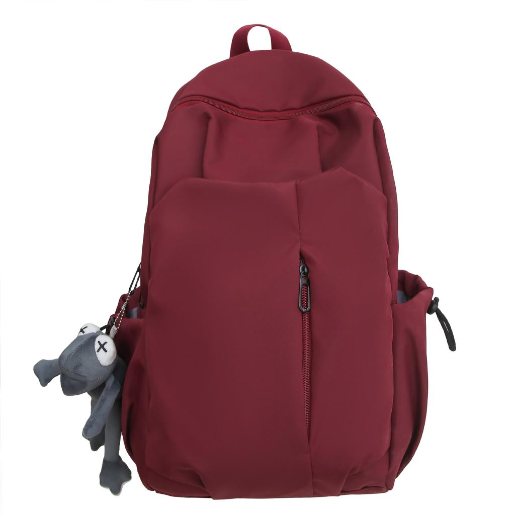 Schoolbag Schoolbag Male College Student Ins Trendy Cool Casual Simple Large Capacity Backpack Junior High School High School Travel Backpack
