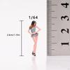 1/64 Female Miniature Figure People Figurine Painted Collectibles Mini Model Sand Table