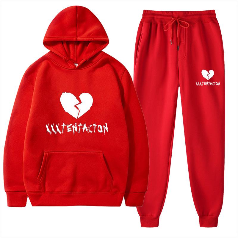 2025 Trendy European & American Spring/Autumn Hoodie & Sweatpants Fashion Set