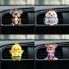 2D Acrylic Perfume Diffuser Car Air Freshener Clip Car Air Conditioning Vent Decoration Car Interior Aromatherapy Clip