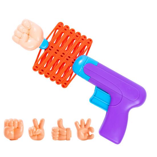 1 Set Retractable Fist Toy Prank Fists Shooter Grabber Robot Arm Kids Games