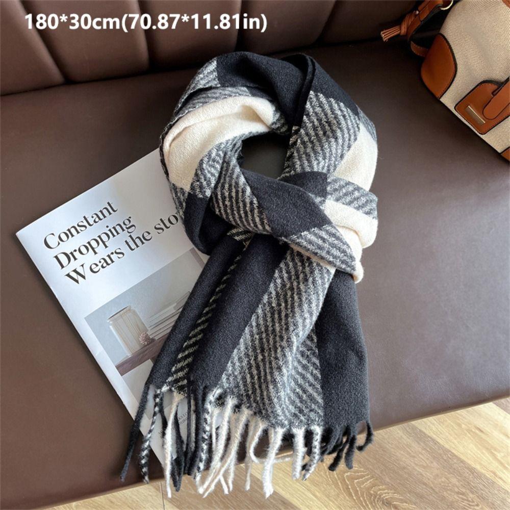 Keep Warm Women Shawl Wraps Luxury Tassel Scarf Fashion Warm Scarf Winter Outdoor