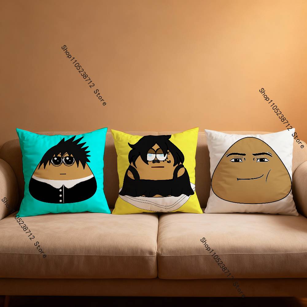 My Pet Alien Emo Noteit Pou Pillowcase Pillowslip Cushion Plush Boys Girls Cartoon Anime Kawaii Decoration Birthday Cute Gifts