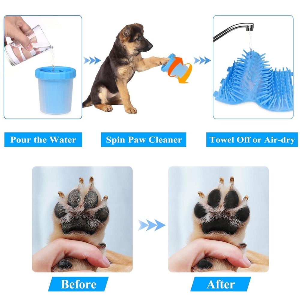 1PCS Dog Paw Cleaner Portable Pet Paw Washer Cup For Small and Medium Breed Dogs