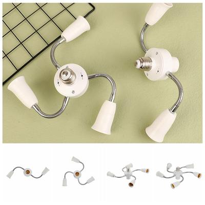 With Extension Hose E27 Light Socket Splitter Flexible E27 Lamp Holder Converter   Kitchen