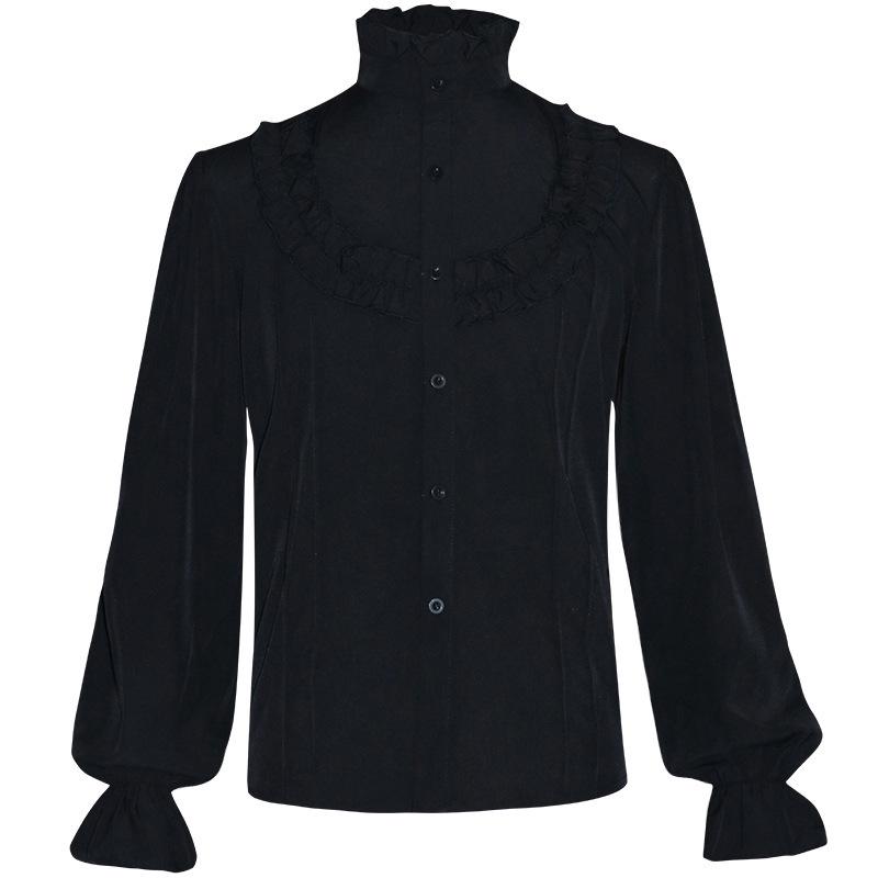 2025 Steampunk Retro Stehkragen Herrenmantel - Einfarbig Mode