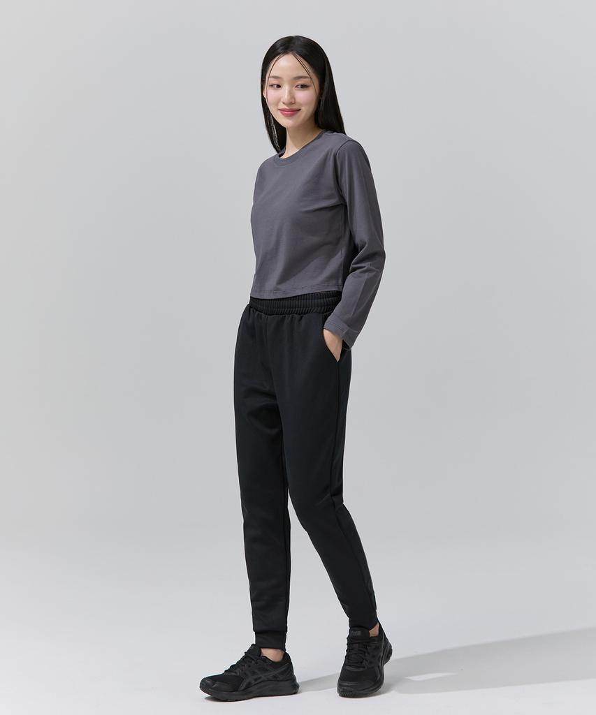 Beullaegmonseuteopis Air Cushion Fleece-Lined Jogger Pants (Black) / Bm220820