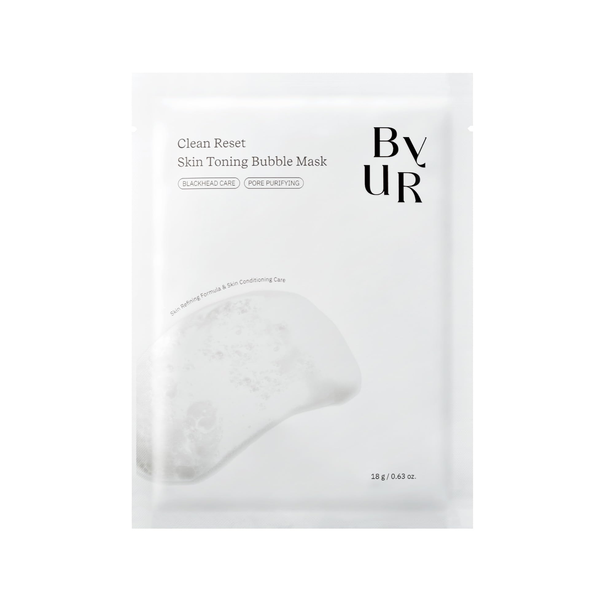 

ByUR Тонізуюча бульбашкова маска для шкіри Корейська косметика для пор Пори Чорні цятки М яка бульбашкова Закупорювання пор Себум Від Livita (1 лист) - Догляд, Очищення, Видалення,