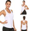 Women Loose Open Racerback U Neck Activewear Yoga Workout Fitness Vest Tank Top