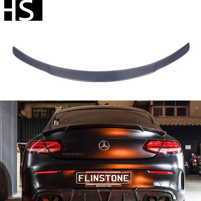 

Brabus Style Carbon Fiber Rear Wing Spoiler for 16-22 Mercedes-Benz C-Class W205 2-Door Yes чёрный