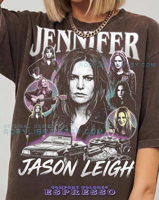 T-shirt Jennifer Jason Leigh Actrice Vintage Fan Comfort Colors® et t-shirt enfant, Graphique Bootleg Rétro Années 90 Cadeau Célébrité Tee