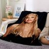 Ariana Grande'S Glamorous Look Blanket Soft Throw Blanket For Home Bedroom Bed Sofa Travel Office Solid Christmas Blanket