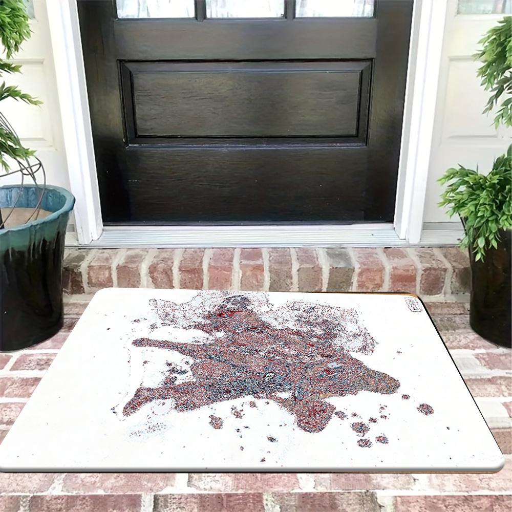 1pc Flannel Rug Marvel Superheroes Bathroom Mat, Multiple Sizes, Multi-functional for Daily Use, Suitable for Bathroom, Entran