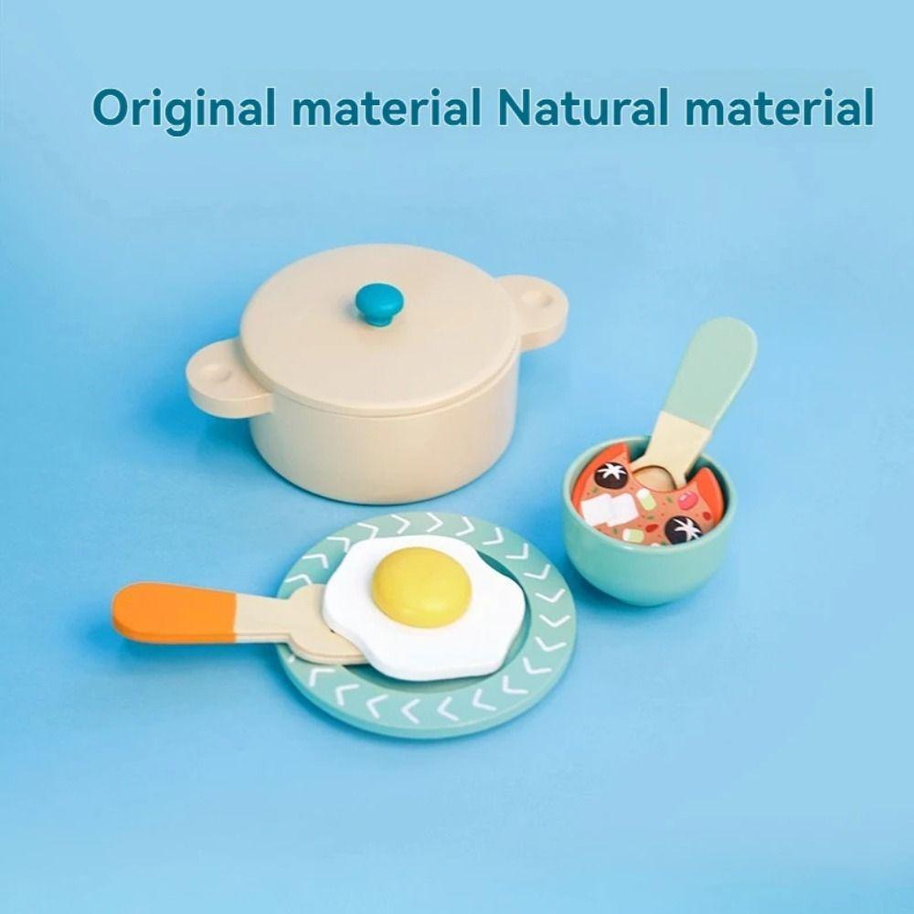 Wooden Kids Kitchen Toys Cookware Simulation Kitchen Toys New Cooking Toys