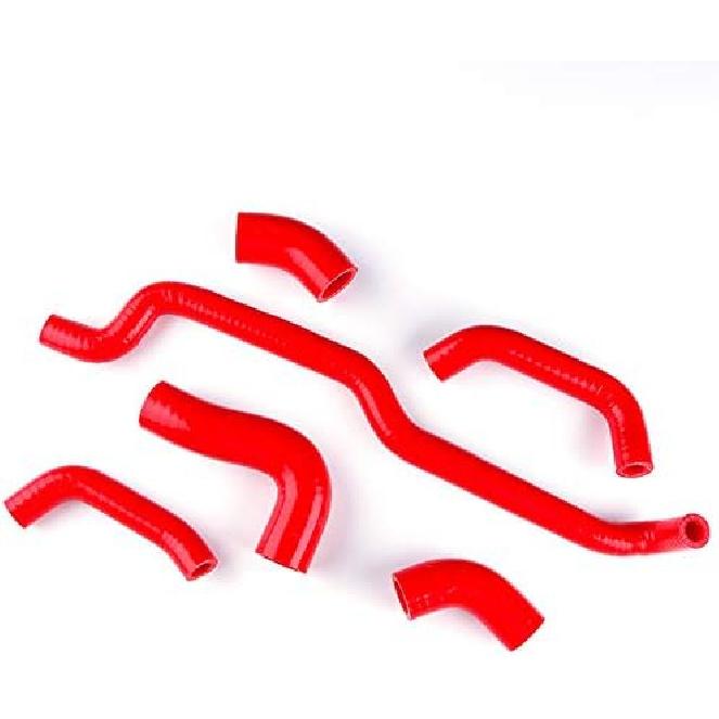 Compatible With Kawasaki Vulcan 900 VN900 2007 2008 2009 Silicone Radiator Hose Coolant Pipe Kits (red)