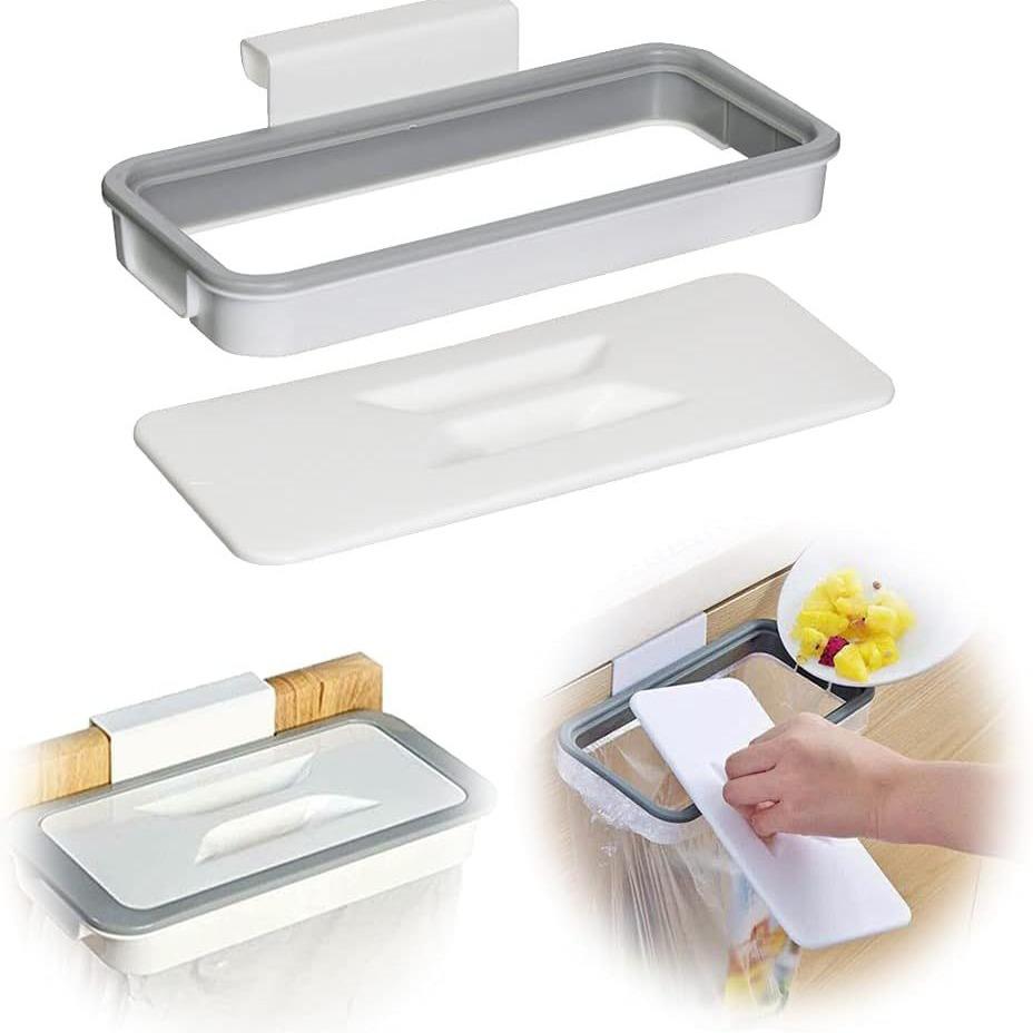 Attach-A-Trash: Cabinet Door Hanging Trash Bag Holder