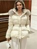 Women's Hooded Warm Cropped Long-Sleeve Jacket For Winter