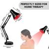 Therapy Lamp with 360° Rotatable Holder 200W Infrared Heat Lamp with R95 Diameter 3-Level Adjustable Stand Light for Muscle Pain Relief Blood