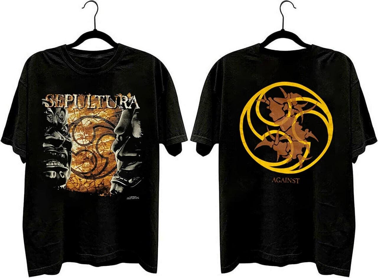 Sepultura Against metal band cotton black t-shirt QT8140 XXXXL
