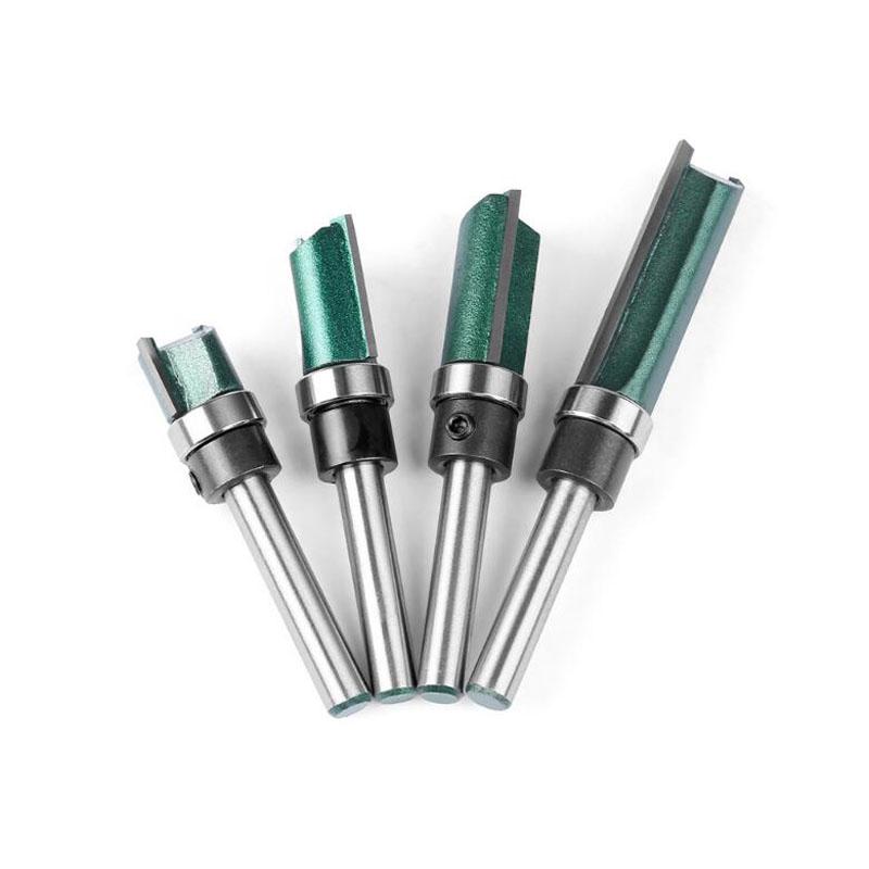 1/4 zoll 6mm Schaft Fräser Router Bit Trimmen Holz Fräser Dual Klingen