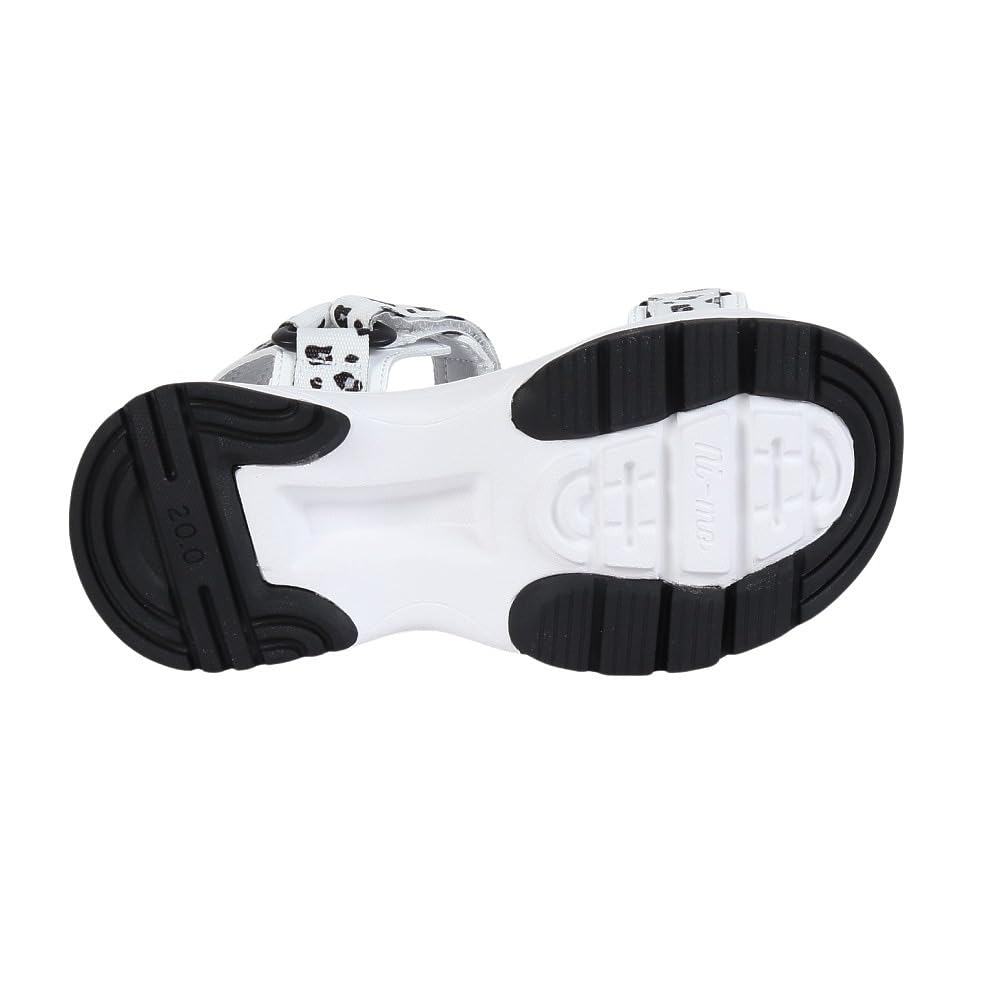 Sandales NM J129 Filles cm 2E [Moonstar] Blanc/Animal 22.0