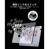 Spakløs arkadekontroller Akecon Thin Low Pro 16 knapper for PCSwitchPS4 PS3 RGB LED-lys DIY Hot Swap Wide Top Board Rapid Fire Function Fighting