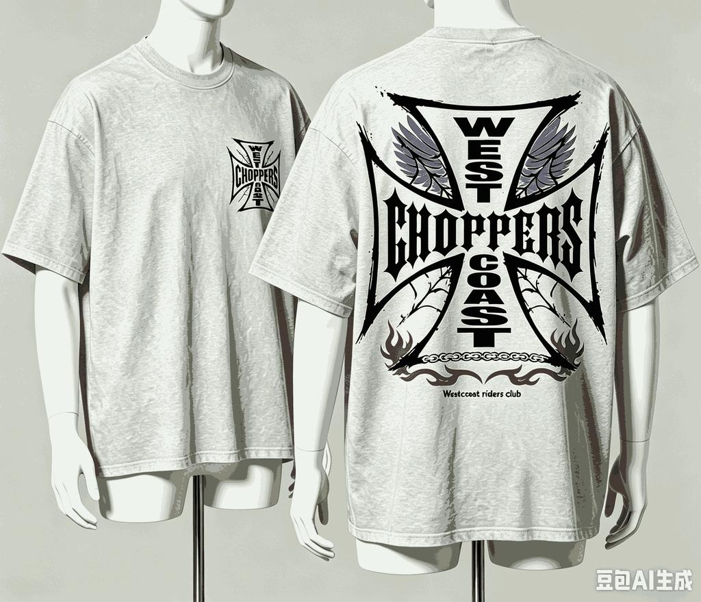 West Coast Choppers für Fan Geschenk T-Shirt Herren Damen Harajuku Oversized Unisex Kurzarm Streetwear hohe Qualität Paare Klassisch weich Retro Mode