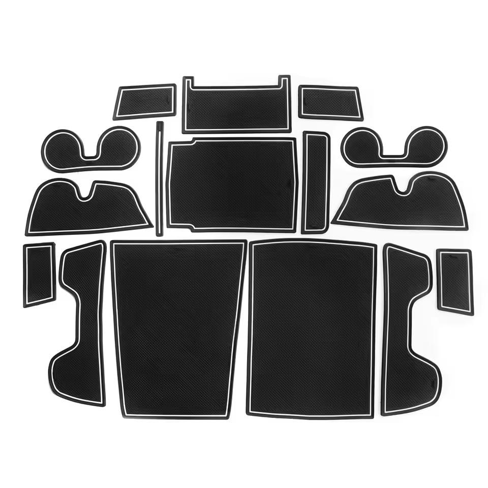 

Противоскользящий коврик для слота ворот и подстаканника для Toyota Bz4x 2025 2025 2025 для Subaru Solterra, противоскользящая накладка в паз двери, аксессуары для интерьера 16pcs