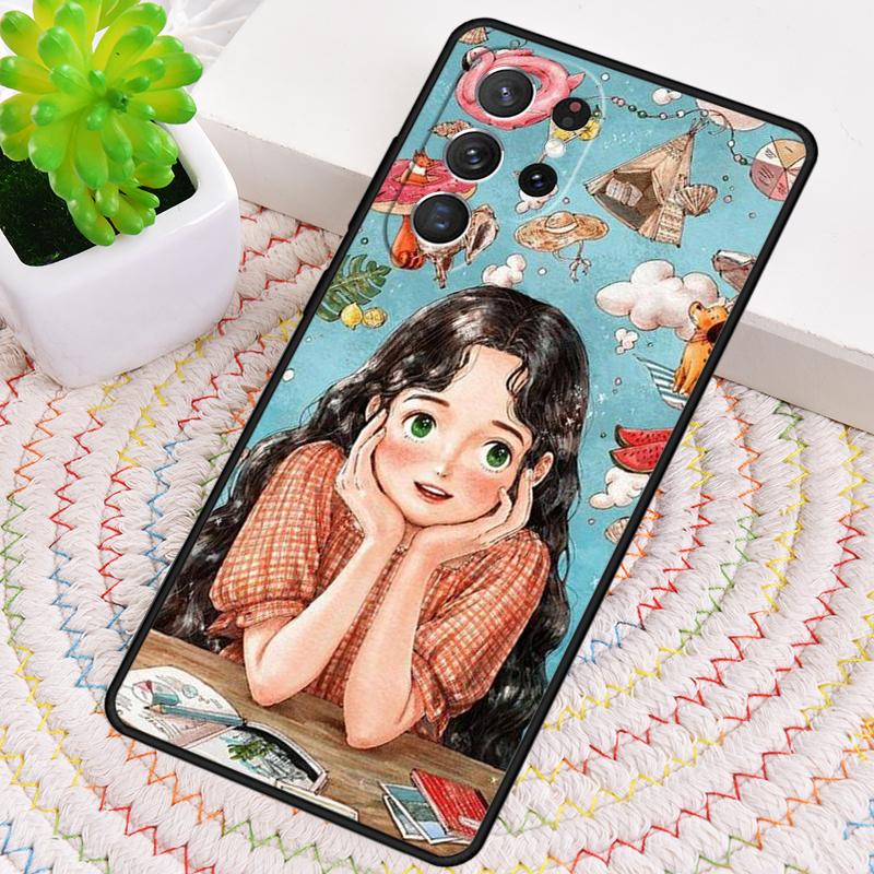 The Diary Of A Forest Girl TPU Phone Case For Samsung Galaxy note 10 pro S26 S25 S24 S23 S22 Ultra Plus S21 FE S20 Cover